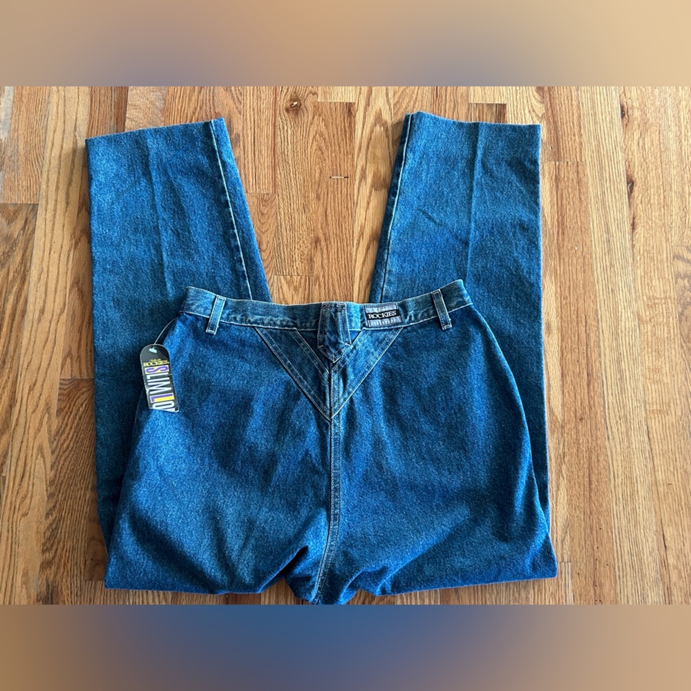 Vintage! NWT Women’s ROCKIES Slim Long Rise Denim Jeans 15/16